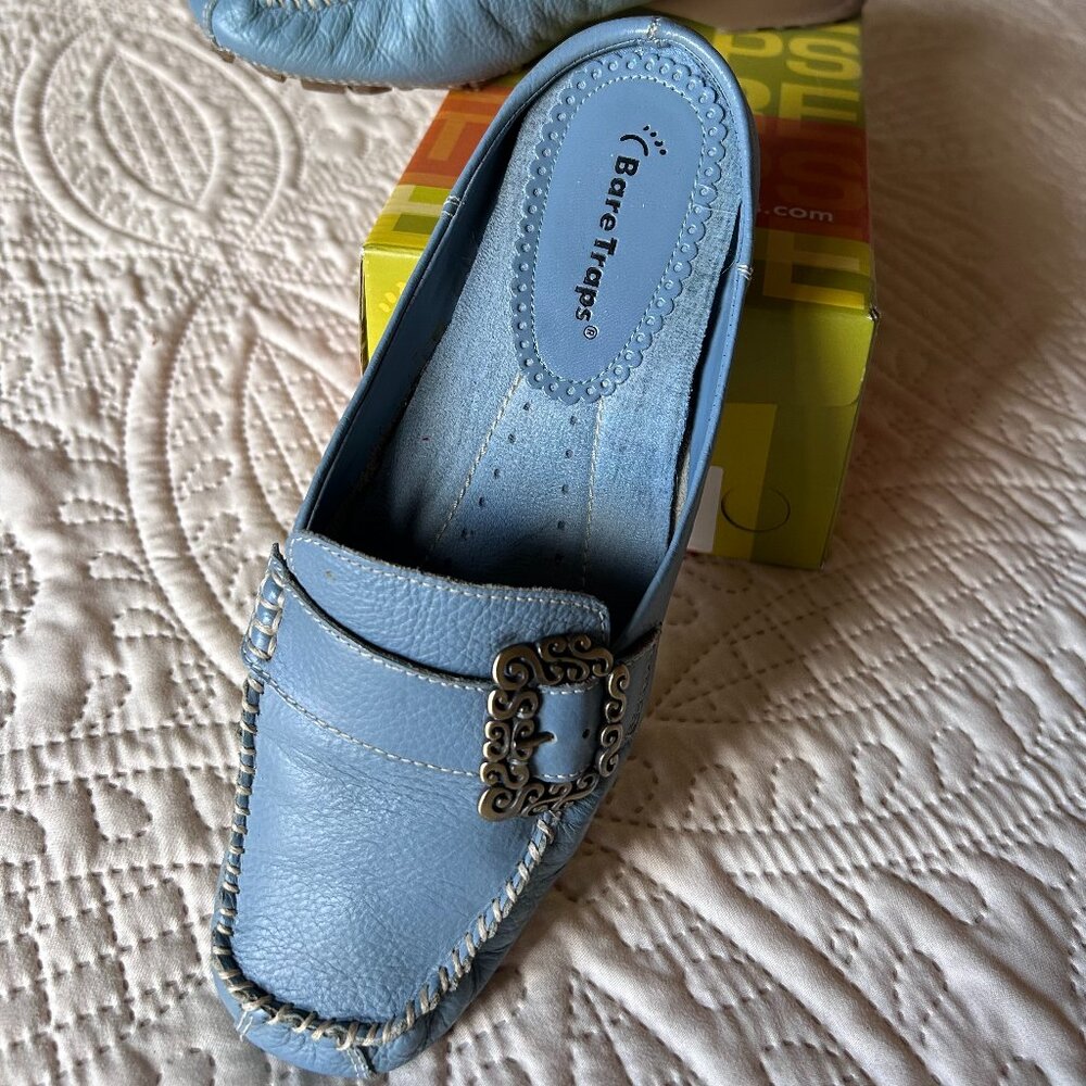 Bare Traps Pixy Dusty Denim Blue slip-on/slides - 8.5M